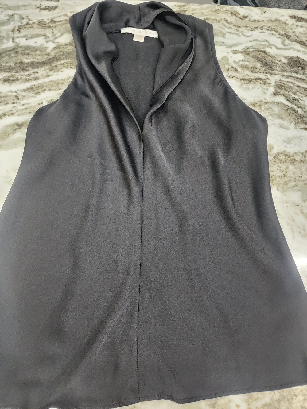 Boston Proper Black Sleeveless Cowl Neck Camisole